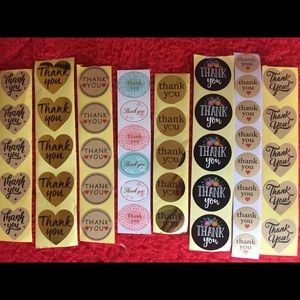 300 Thank You Stickers